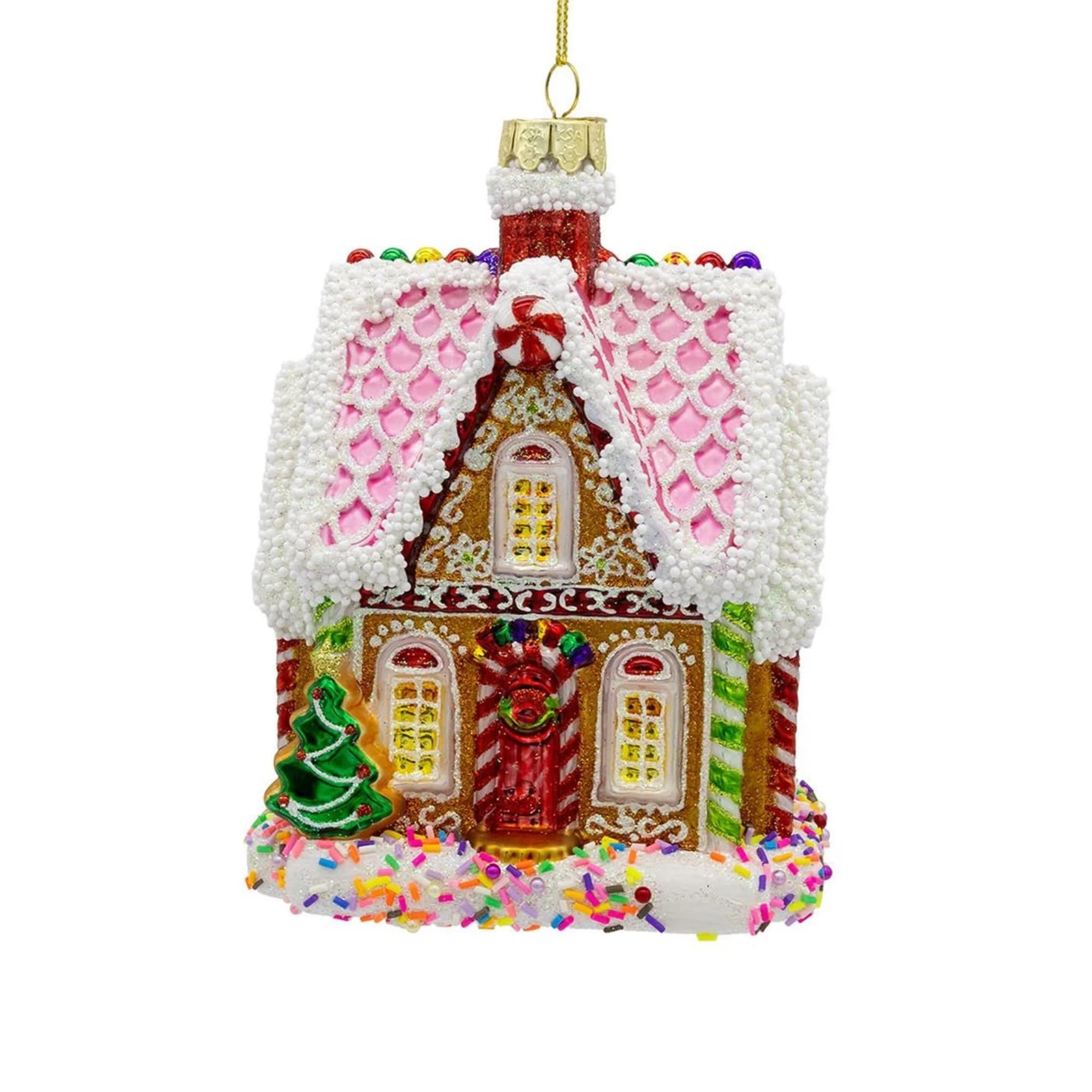 Kurt S. Adler Bellissimo - Decorazione in vetro a forma di casa di pan
