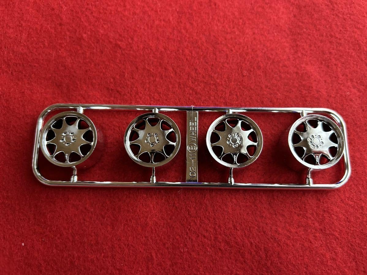 【希少】プラモデル　ホイール　メッキ タミヤ ホップアップオプションズ OP.1824 Mシャーシ 11本