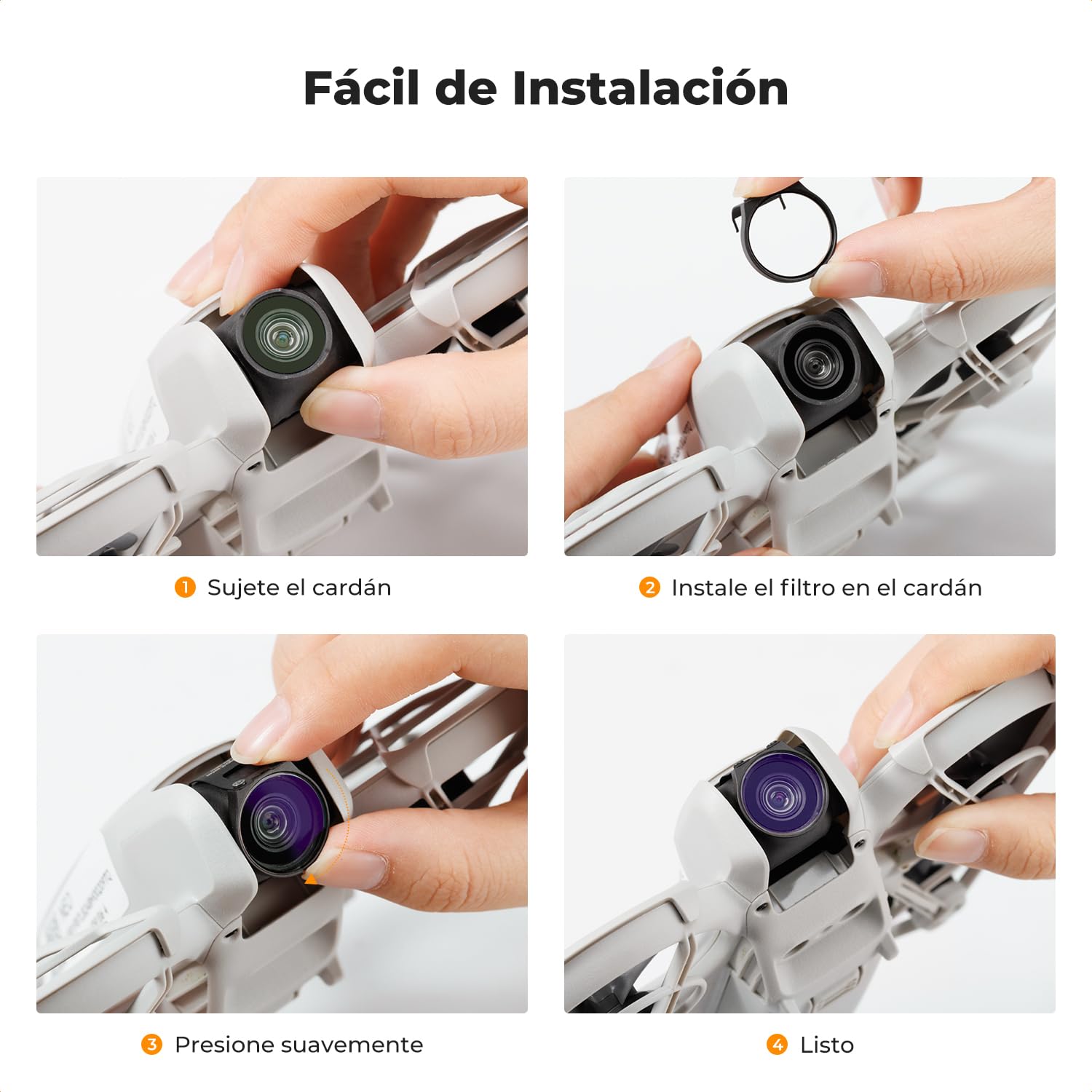 K&F Concept Filtros ND/PL Para DJI Neo - ND8, ND16, ND32, ND64 Con 28 Capas De Revestimiento Nano