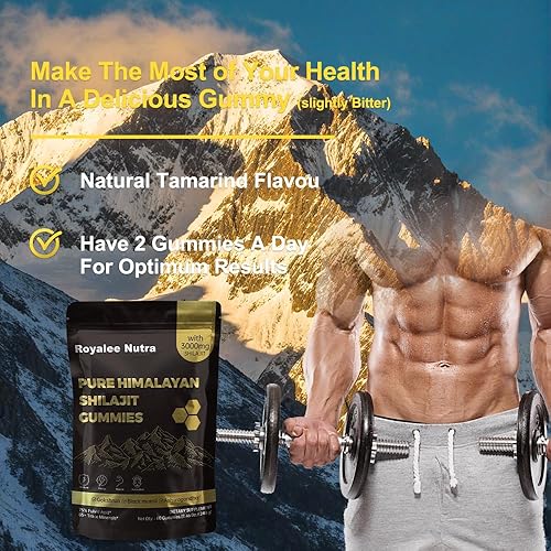 Miniatura 6 de Nutra Pure Himalayan Shilajit Gummies con Ashwagandha y Gokshura  Más de 85 minerales traza, ácido fúlvico, probado en laboratorio, 100% natural y