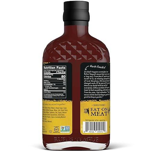 Miniatura 3 de Rufus Teague - Salsa BBQ Dulce Miel - Salsa Barbacoa Premium - Botellas de 15.25 oz - Paquete de 2