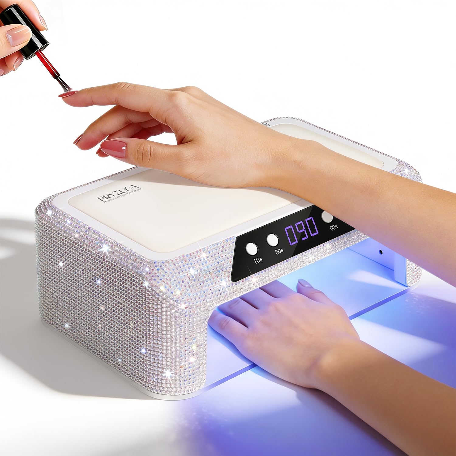 UV LED Nail Lamp, 120W UV Light for Gel Nails with Two-Hand Design