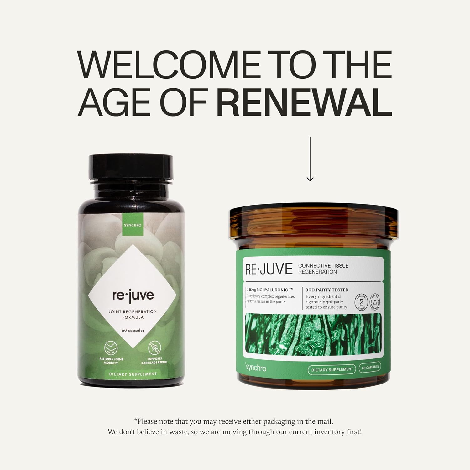 Synchro - Rejuve Joint Support Supplement, Non-GMO Cartilage and Joint Support, Joint Supplement with Hyaluronic Acid and Anthocyanins, 60 Joint Health Supplement Capsules - Image 2