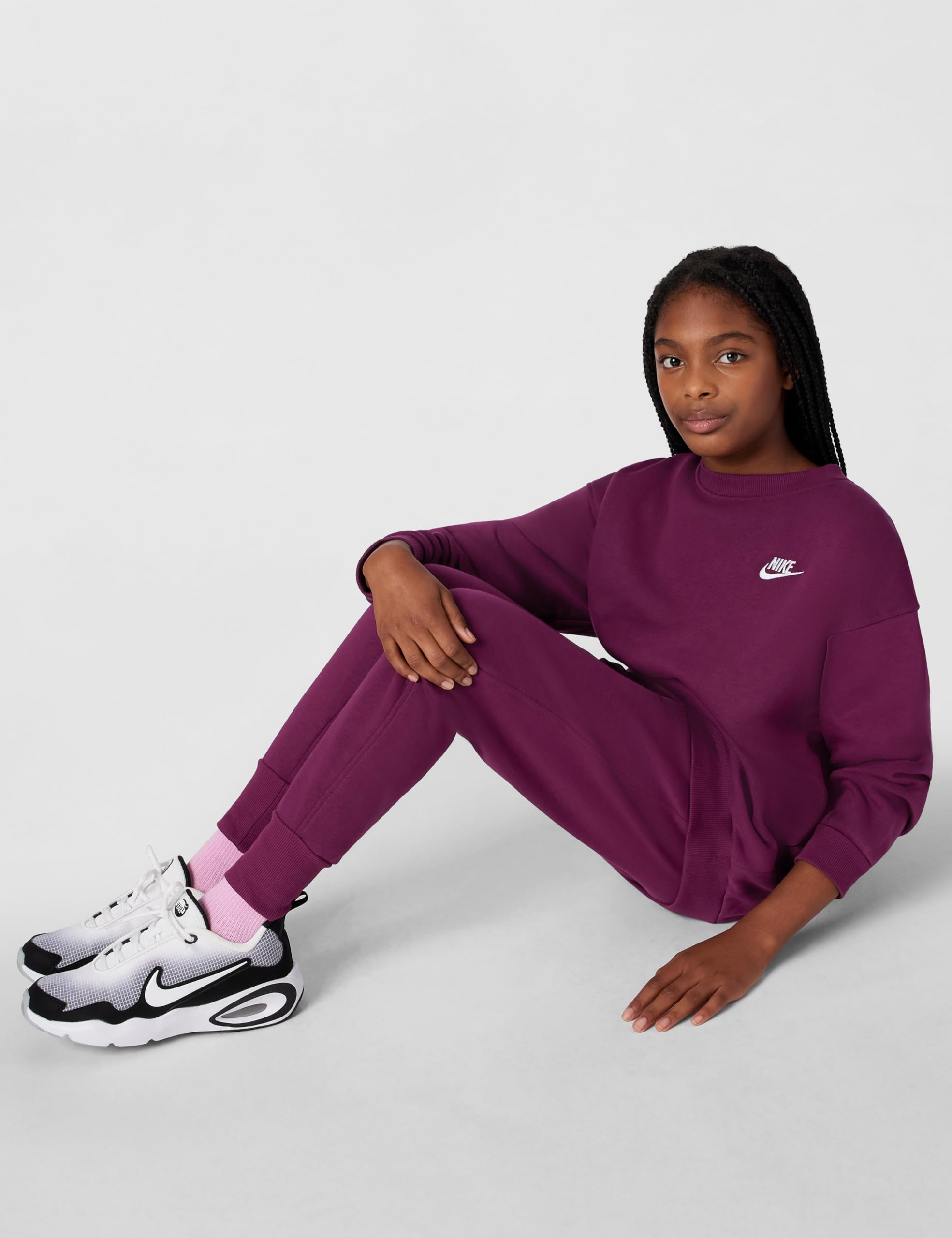 NIKE G Nsw Club Flc Hr Ftd Pnt Lbr - Spodnie lekkoatletyczne Dziewczynki