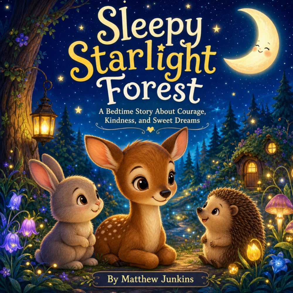 Sleepy Starlight Forest: A Bedtime Story About Courage, Kindness, and Sweet Dreams