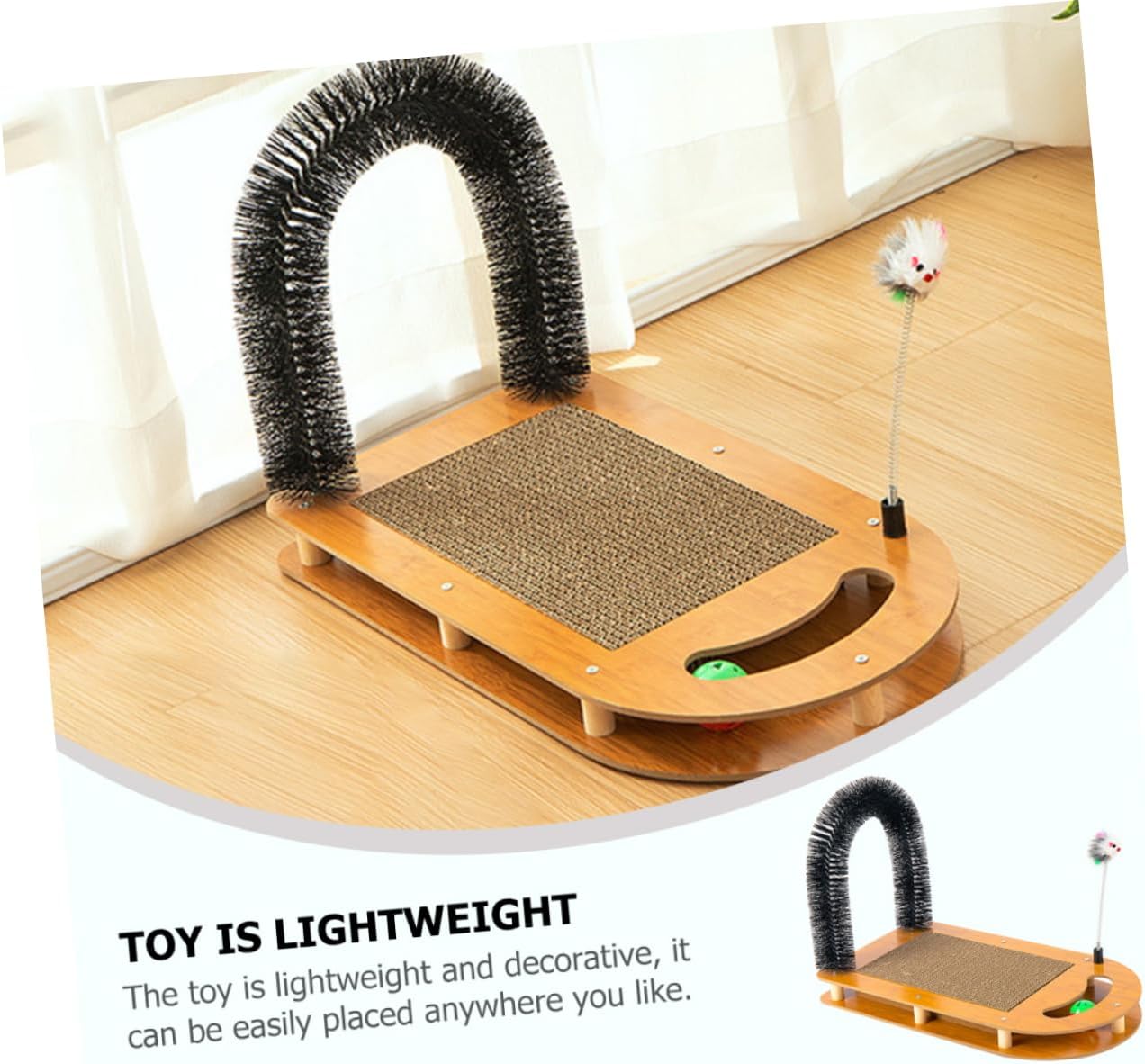 BESPORTBLE Interesting Cat Scratcher Multi-Functional Cat Scratch Pad for Indoor Scratch-Resistant Design for Healthy Claws and Happy Playtime