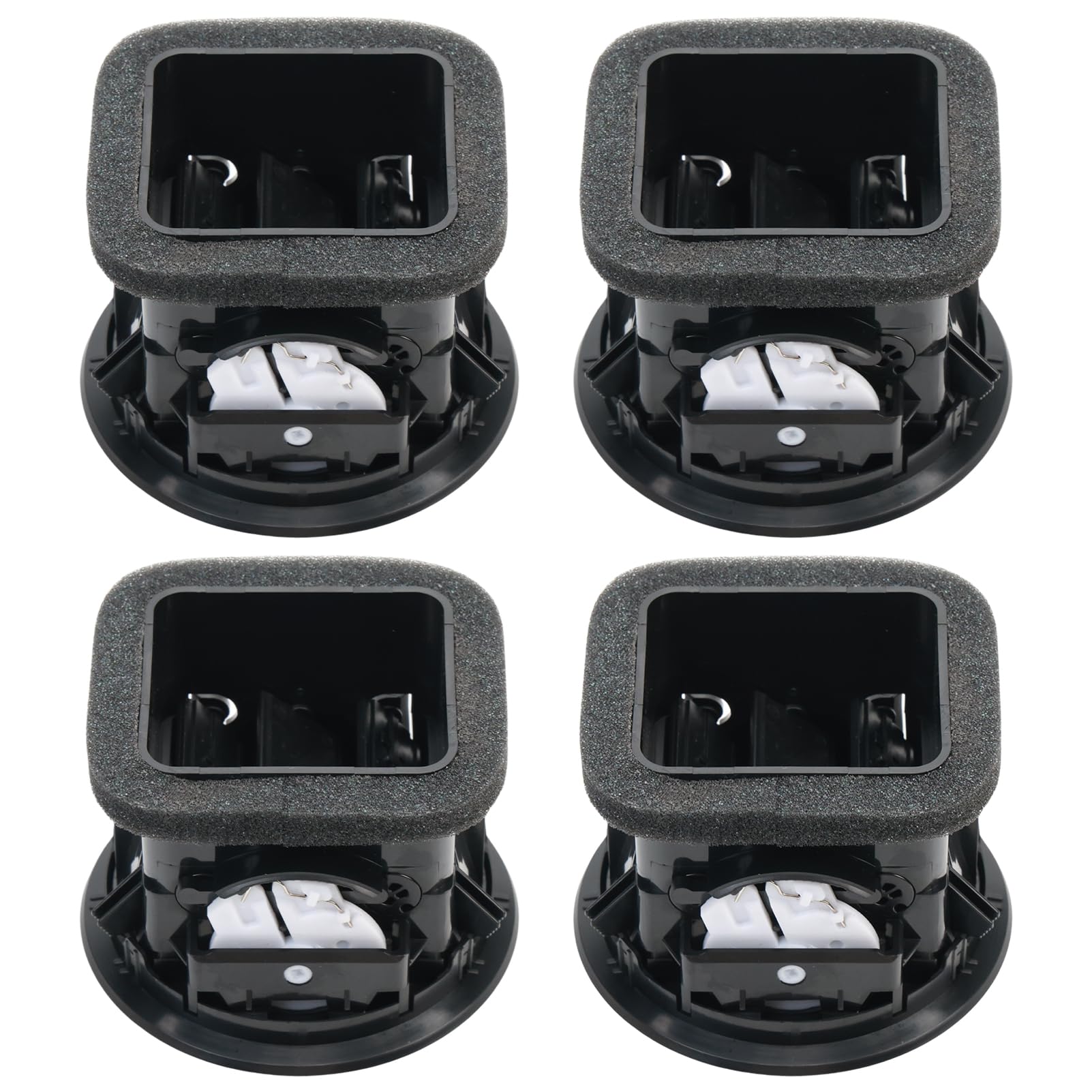 4 pièces couvercles de grille d'aération, buse d'air pour Opel Vauxhall ADAM Corsa D couvercle de ventilation de climatisation 13417363 (noir brillant)