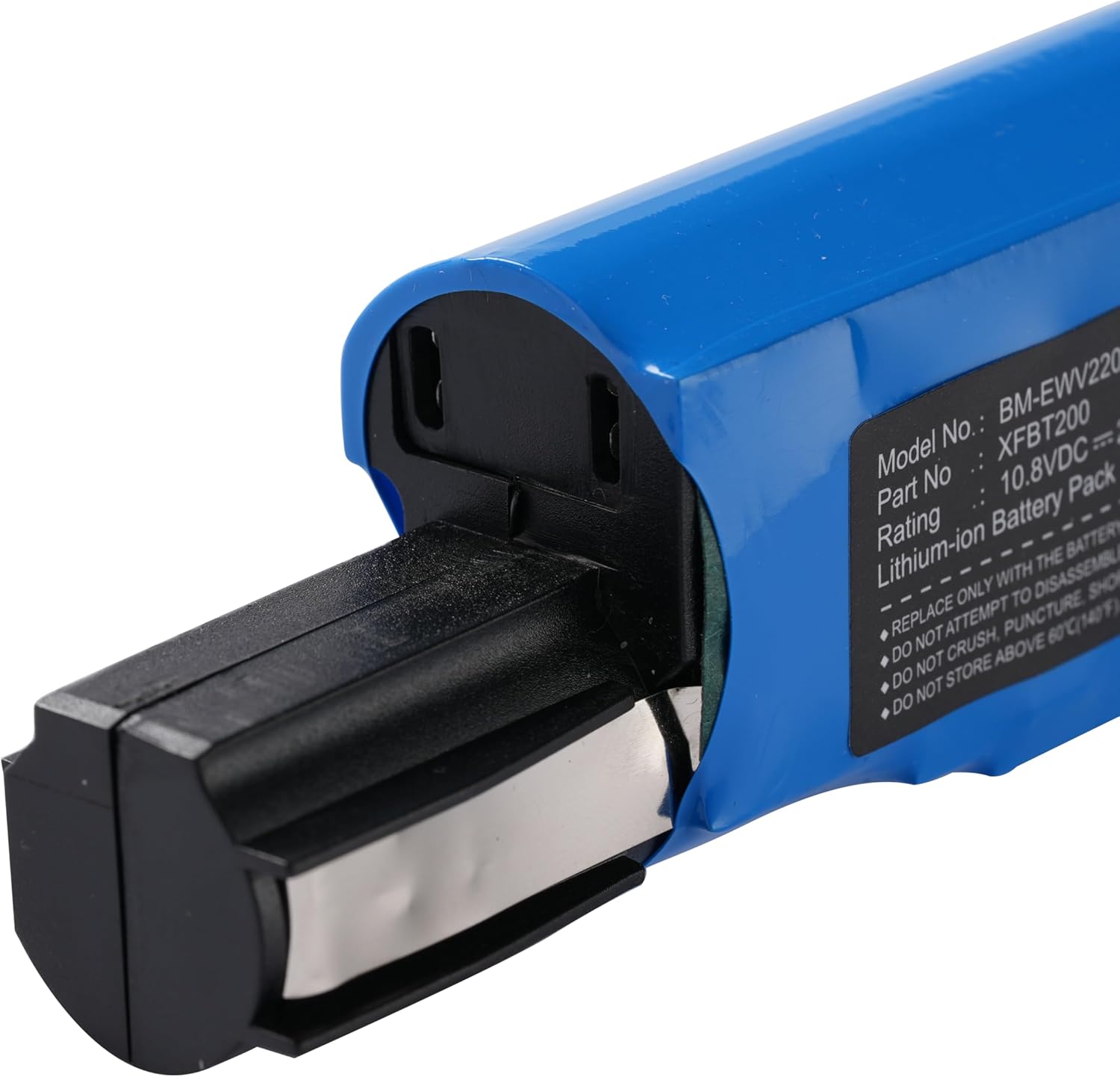 10.8V Shark XFBT200 XFBT200EU XFBT200J Battery Replacement for Shark WV200 WV205 WV220 WV200UK UV200CCO, Ion W1 Cord (ONLY Fit for 10.8V, NOT Fit for 7.2V)
