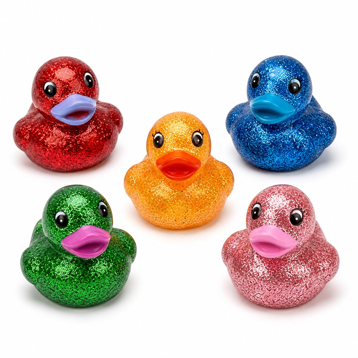 5Pcs Duck Squishy, Sugar Squishy, Assorted Colour Soft Ducks for Desk Decor and Party Favours, Set of 5