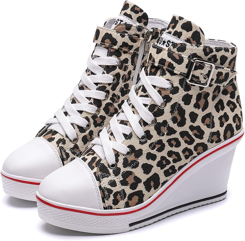 Zapatillas de tacón de cuña Mei MACLEOD para mujer, zapatillas de tacón alto con cremallera lateral/cordo