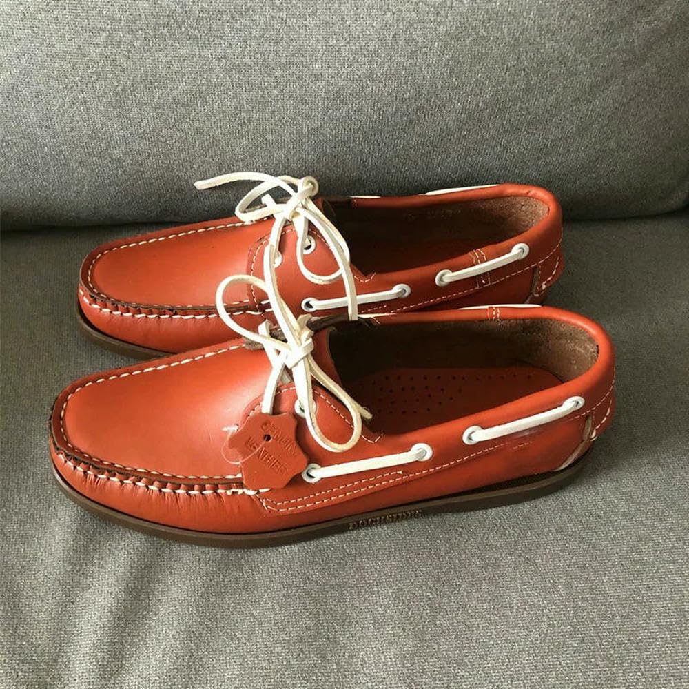 QXDZSW - Mocassini da uomo in pelle scamosciata, stile classico, realizzati a mano, stile classico