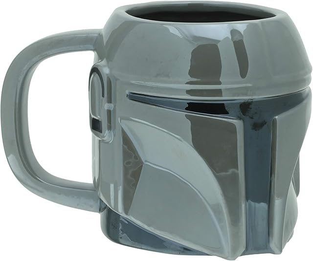 Paladone Mandalorian Helmet Oversized Ceramic Coffee Mug 650 ml, 650 milliliters