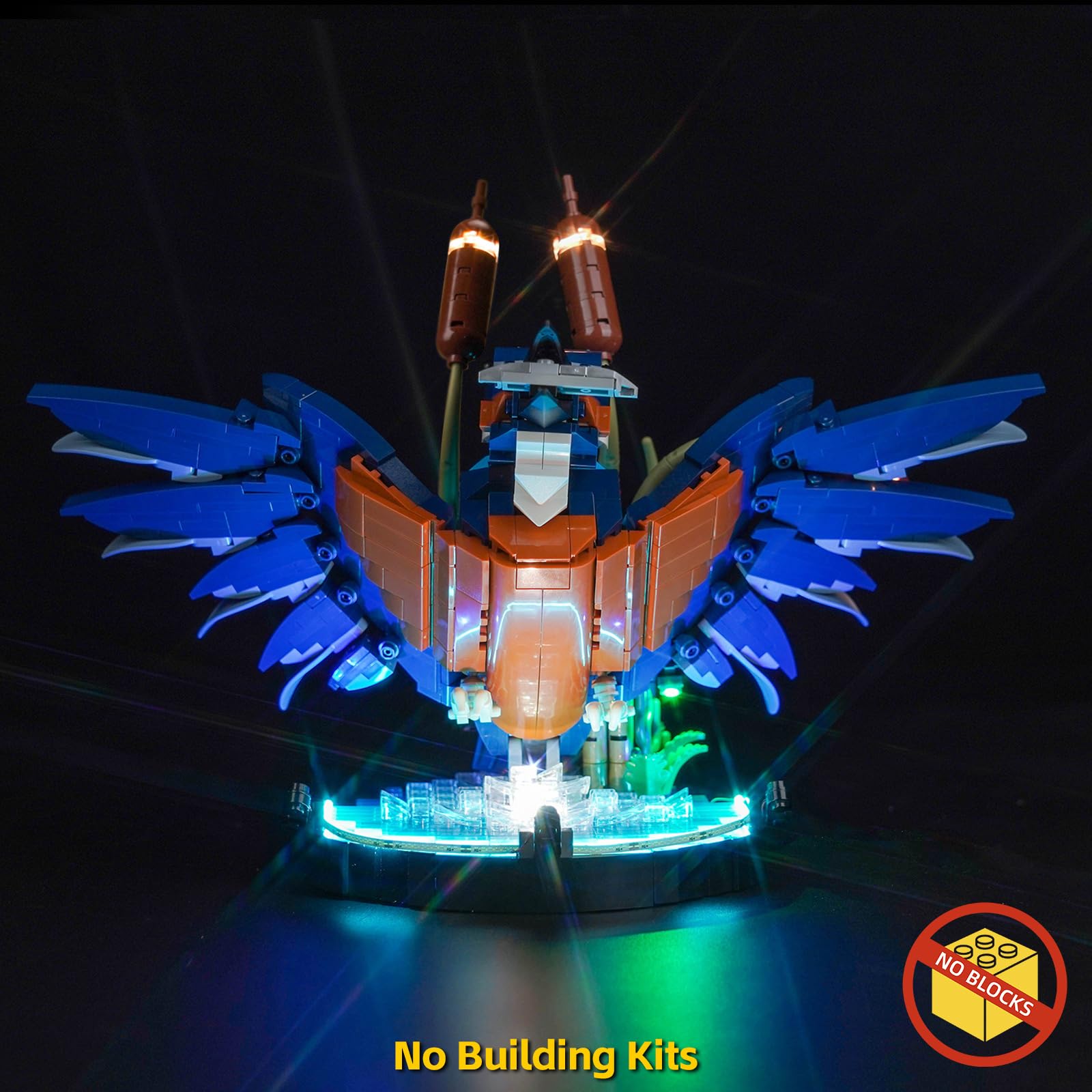 BrickBling Zestaw świateł LED do Lego 10331 Kingfisher Bird (bez Lego), zestaw oświetlenia dekoracyjnego dla Lego Kingfisher Bird, kreatywne zabawki