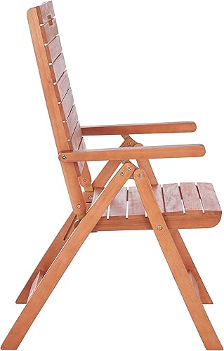 Miniatura 8 de SAFAVIEH Outdoor Collection Rence - Sillas plegables (2 unidades), color marrón natural