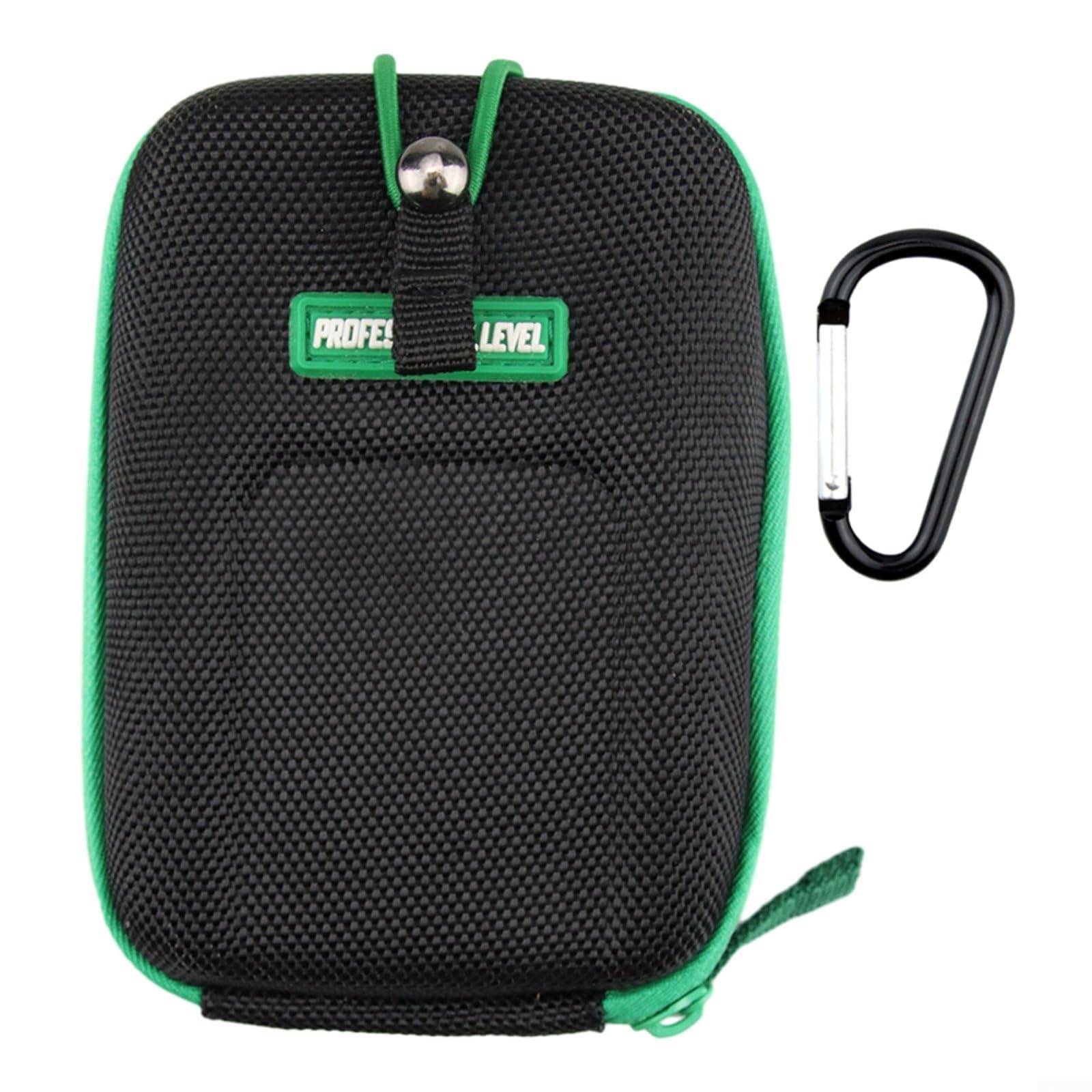 Estuche rígido para telémetro de golf, 9x14x5cm EVA bolsa protectora con mosquetón para almacenamiento de cámara de caza