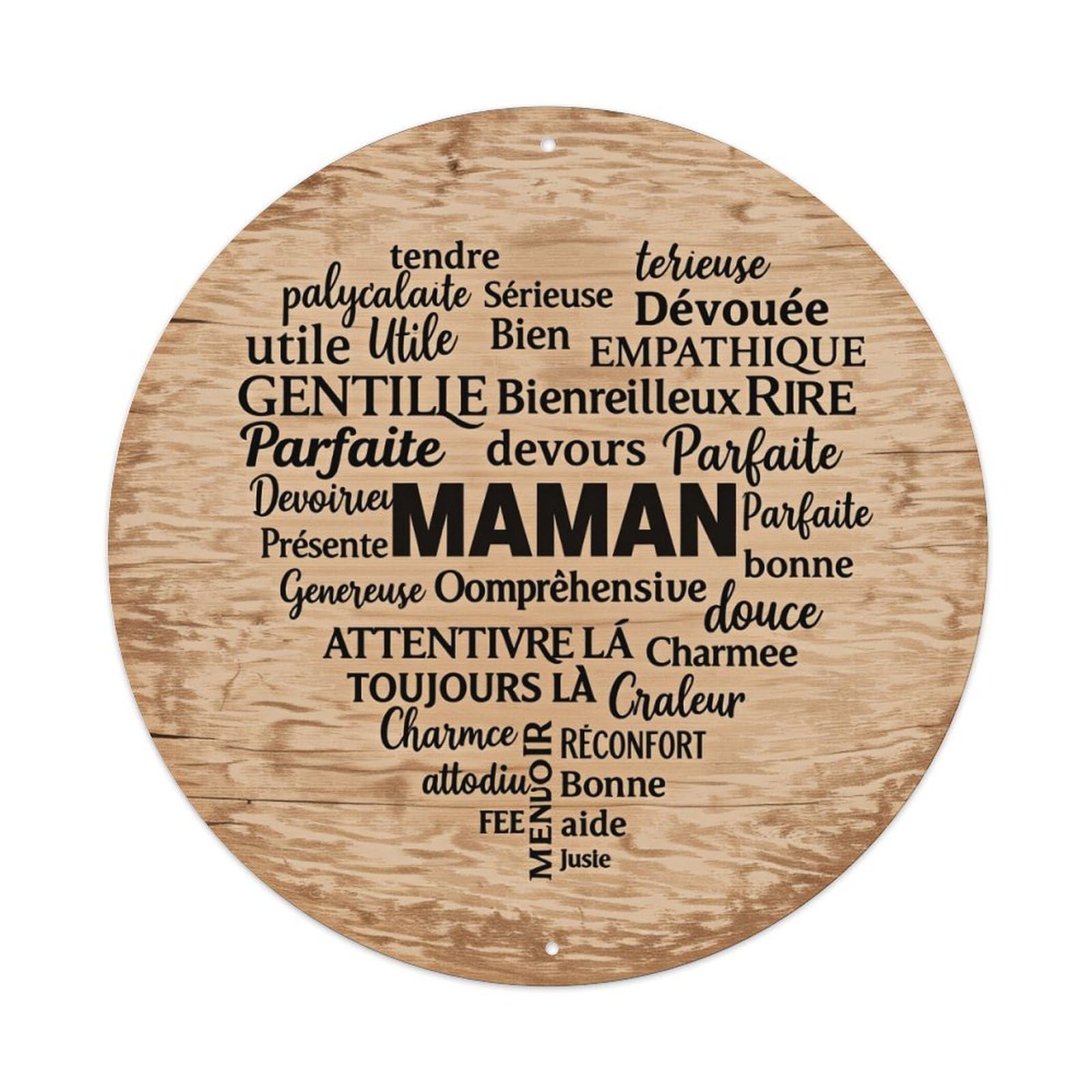 Kind Sweet Perfect Tender Round Tin Sign Vintage Metal Poster, Home Bar Garage Man Cave Cafe Indoor & Outdoor Wall Decoration 8x8Inches