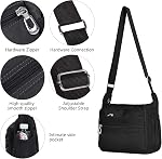 NOTAG Crossbody Bag for Women Waterproof Shoulder Bag Messenger Bag Casual Nylon Purse Handbag
