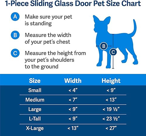 Miniatura 56 de PetSafe Libertad de aluminio Patio Panel de vidrio deslizante Puerta de cristal y gato, ajustable 76 13/16 pulgadas a 80 11/16 pulgadas - Puerta