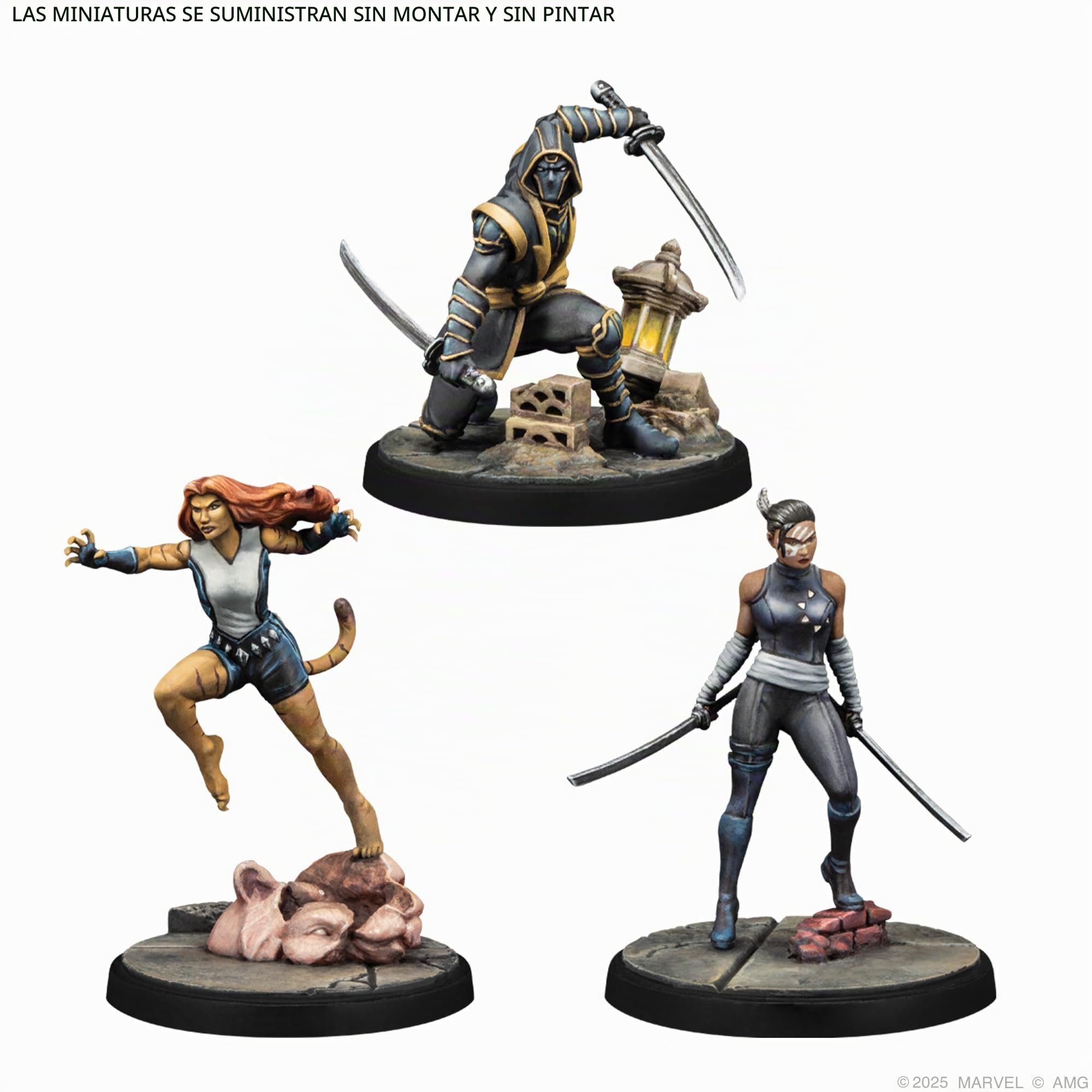 Asmodee Marvel Crisis Protocol: Echo, Ronin & Tigra, Expansión | Juego de Miniaturas, A Partir de 14 Años, para 2 Jugadores, 90 Minutos por Partida, Español/Inglés/Francés