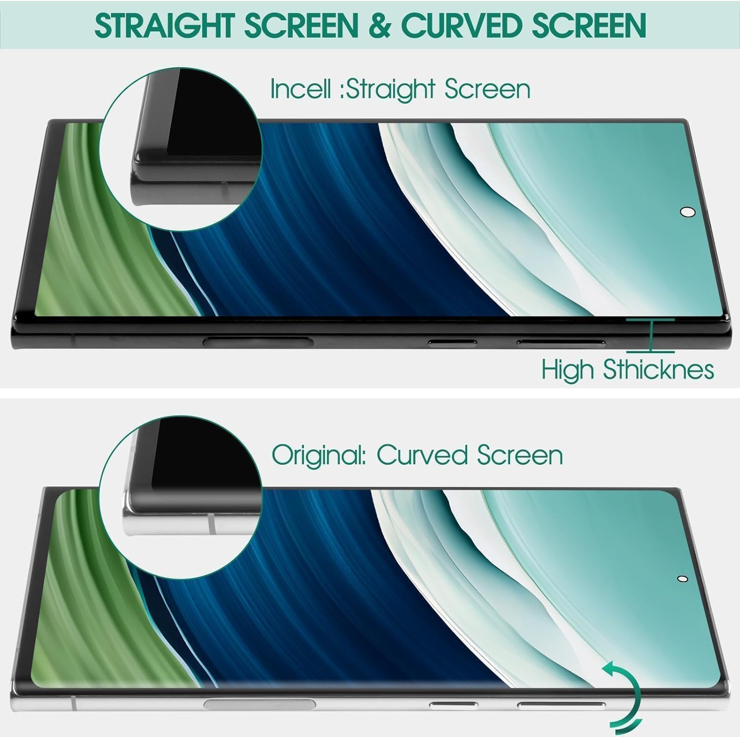 TFT for Samsung Galaxy S22 Ultra 5G LCD Screen Replacement for Samsung S22 Ultra 5G LCD Display for SM-S908 Touch Screen Assembly Repair Kits with Frame (Smaller Size)