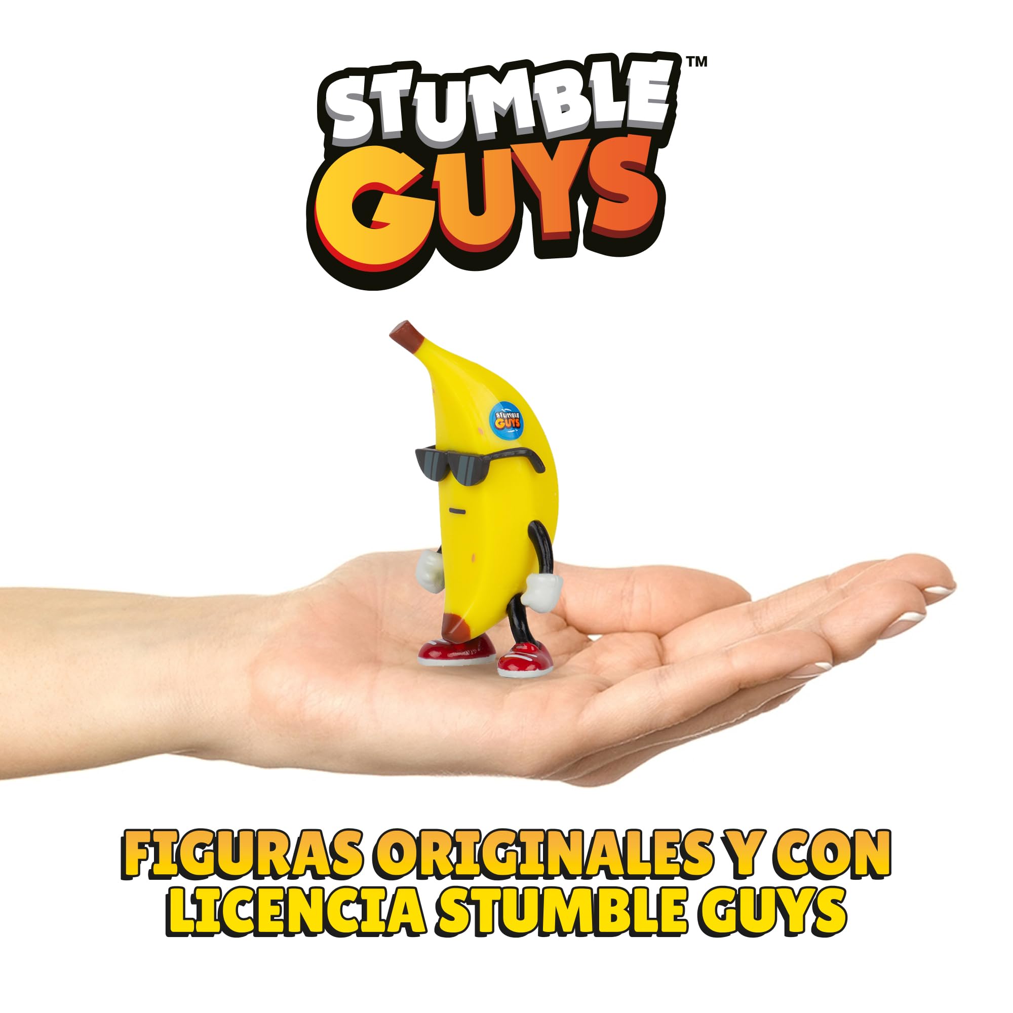 Bizak Stumble Guys Confezione da 8 Figure d'azione 6 cm Set 3, 3 gruppi di personaggi da collezionare, licenza ufficiale del videogioco di abbattimenti, adulti fan e ragazzi o ragazze dagli 8 anni