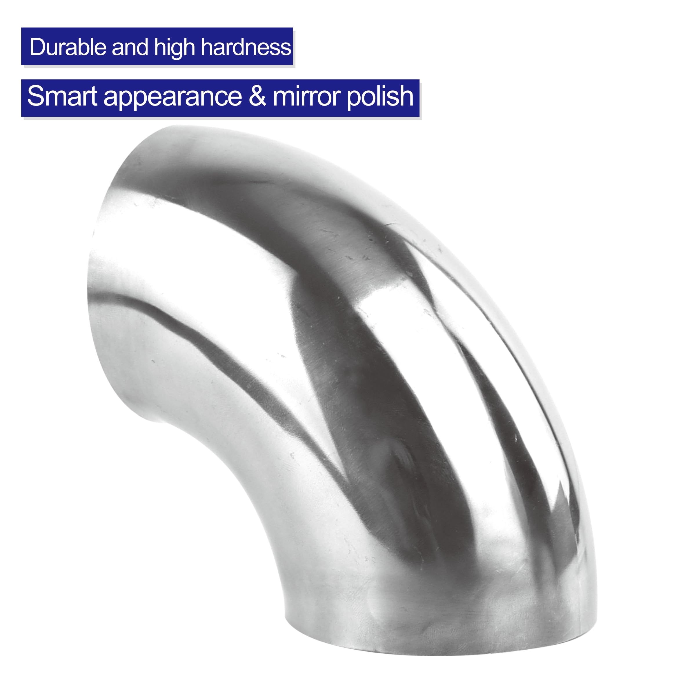 4PCS 2.5" 90° Stainless Steel Elbow, Mandrel Bend Elbow - Image 4