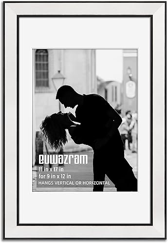 Miniatura 80 de Marco de gamuza de 10 x 13 pulgadas, marco individual, elegante marco verde de 10 x 13 pulgadas con paspartú para fotos de 8.5 x 11 pulgadas, para