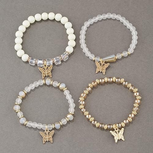 Miniatura 5 de Pingyongchang Pulseras bohemias para mujer, estilo bohemio, multicapa, con cuentas doradas, apilables, elásticas, hechas a mano, multicolor,