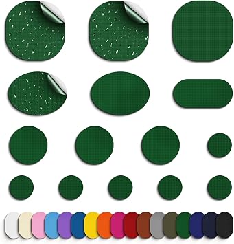 45Pcs Self-Adhesive Nylon Repair Patches for Tent, Waterproof