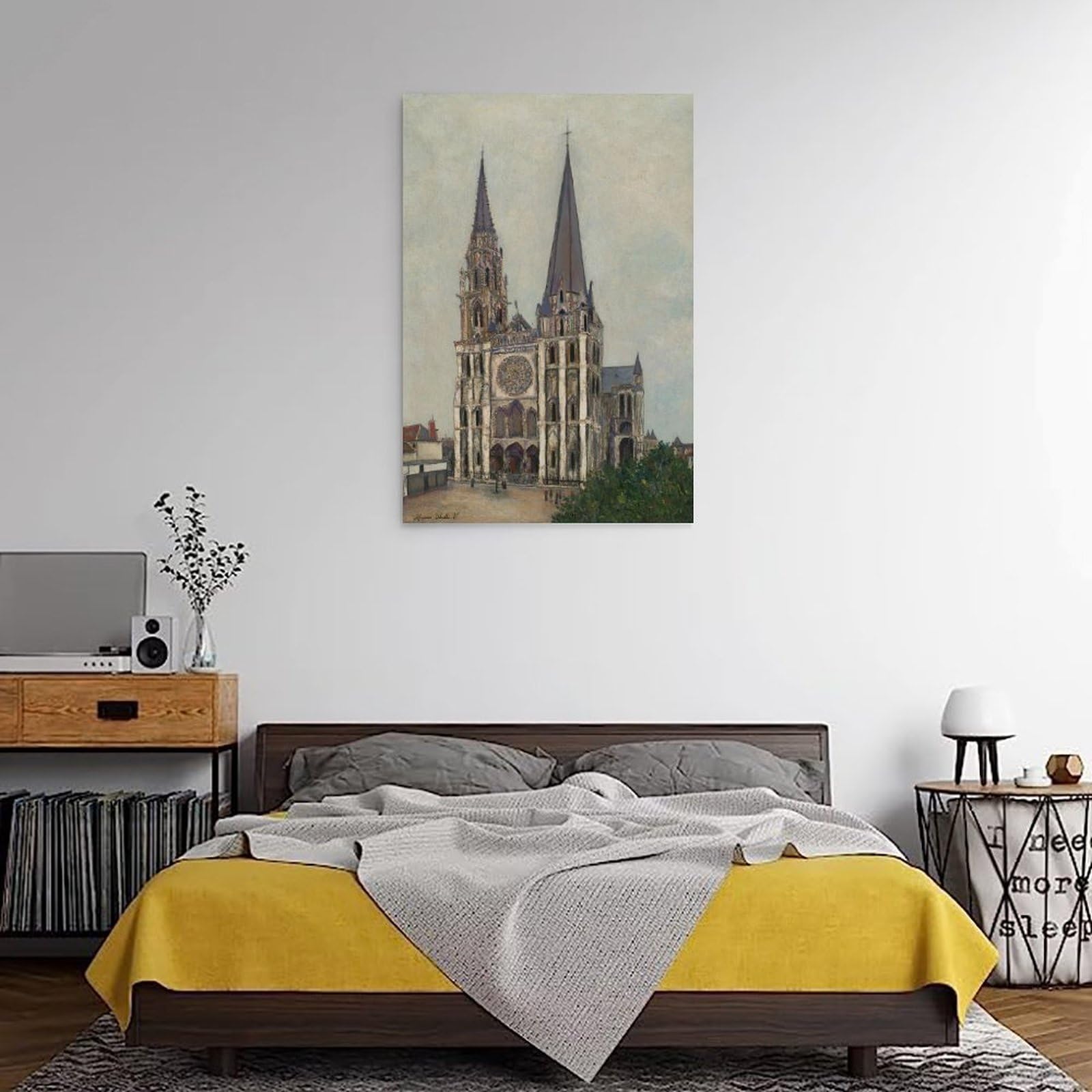 generisch The Cathedral of Chartres by Maurice UtrilloModernas Impresiones en lienzo, Cuadros Decorativos Para Habitaciones de Niños o Niñas, Murales para Sala de Estar Y Pinturas Con Motivos