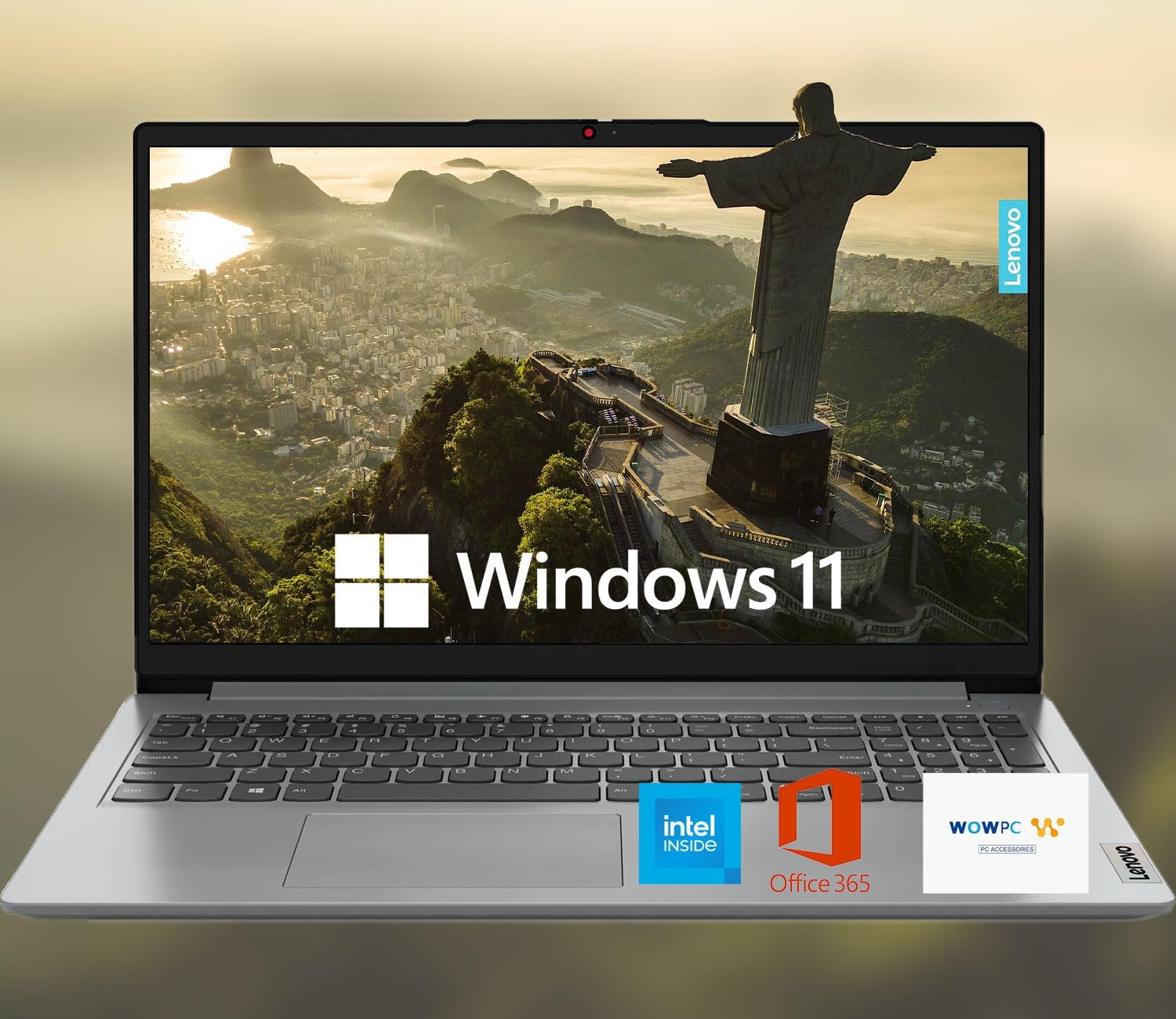 Lenovo 15.6" HD IdeaPad Anti-glare Screen w/ 1 Year Microsoft 365, 2.1TB SSD, 36GB RAM, Windows 11 Home, Up to 9.5 Hours Battery Life, Intel Processor, WiFi 6, HDMI, USB-C, SD Card Reader, w/WOWPC USB