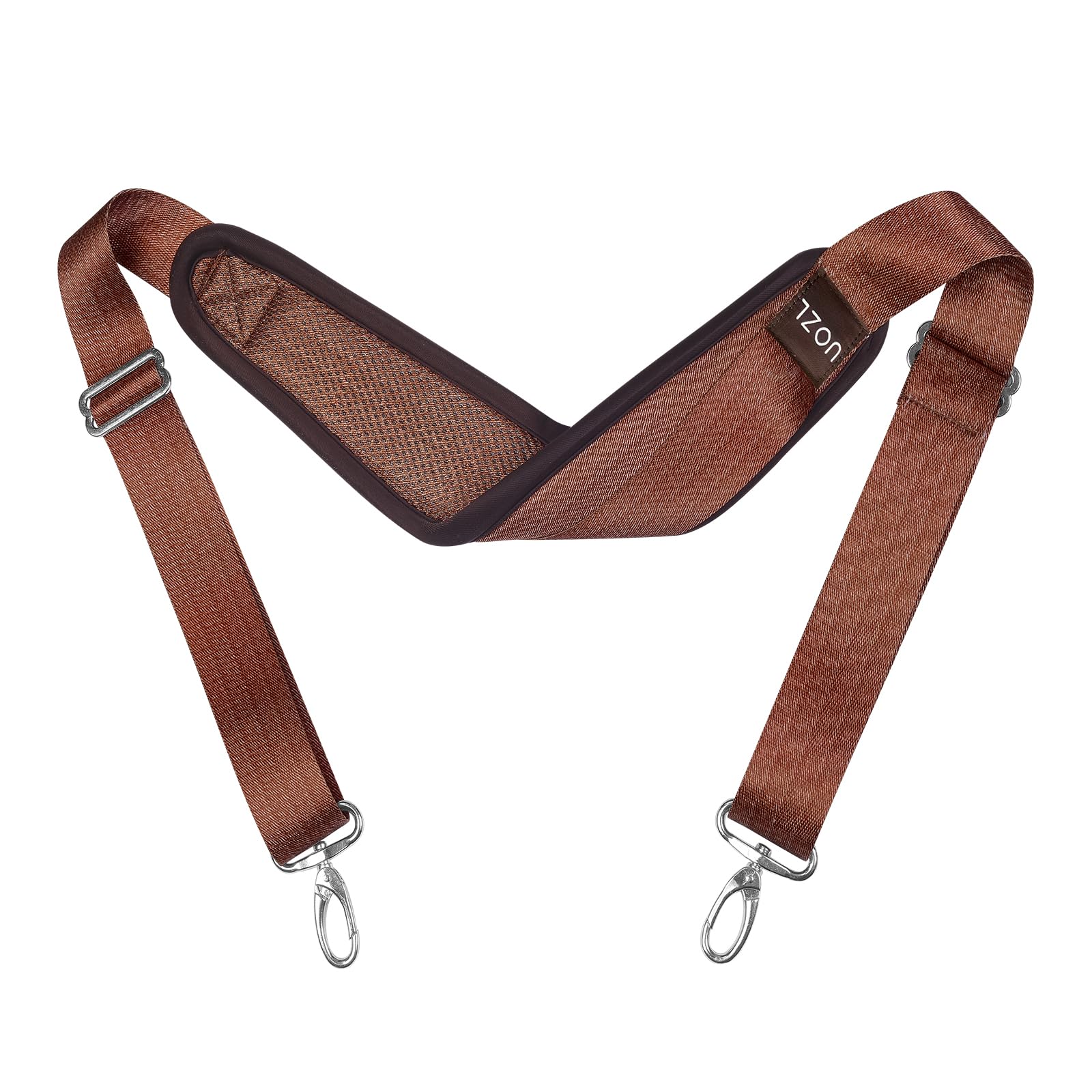 67 Inch Shoulder Straps, Soft with Ultra-Thick Fixed Shoulder Pad, Two Way Independently Adjustable Buckle Replacement Straps for Laptop Bag Messenger Bag Tool Bag Luggage,Brown