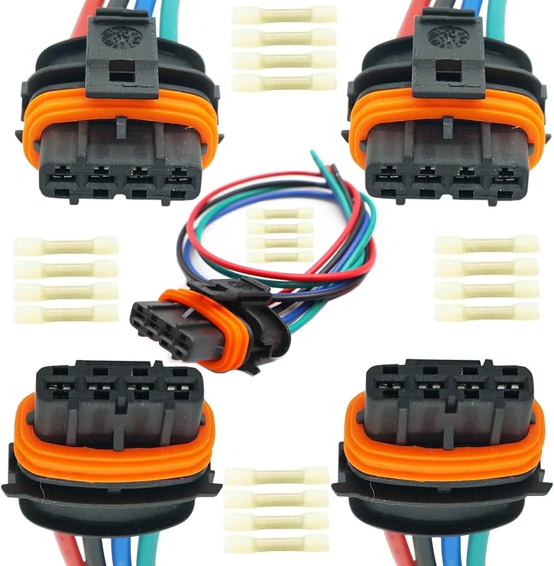 Conector do chicote da bobina de ignição Micarun 4 pinos para Volvo – Kit com 5