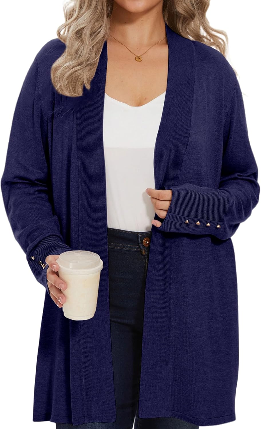 Spicy Sandia Women's Cardigan Sweaters Long Dressy Casual Lightweight Open Front Knit Cardigans for Spring Early Fall - Image 7