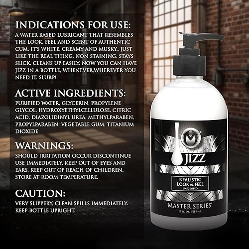 Miniatura 5 de MASTER SERIES Blanco cremoso sin perfume a base de agua para hombres, mujeres y parejas, fórmula que no mancha, textura gruesa y lisa, fácil