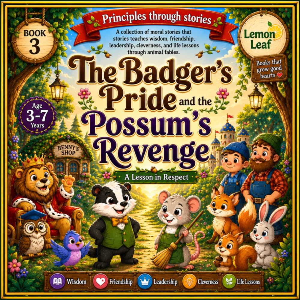The Badger’s Pride and the Possum’s Revenge: A Lesson in Respect for kids, toddlers, preschool, early readers age 3-7: Moral story that teaches ... animal fable (Principles through stories)