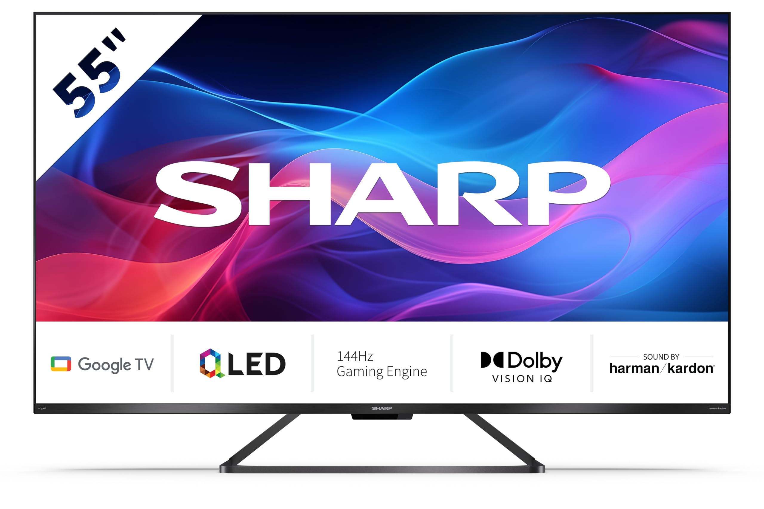 schermo televisivo 55 pollici 4k qled gaming sharp