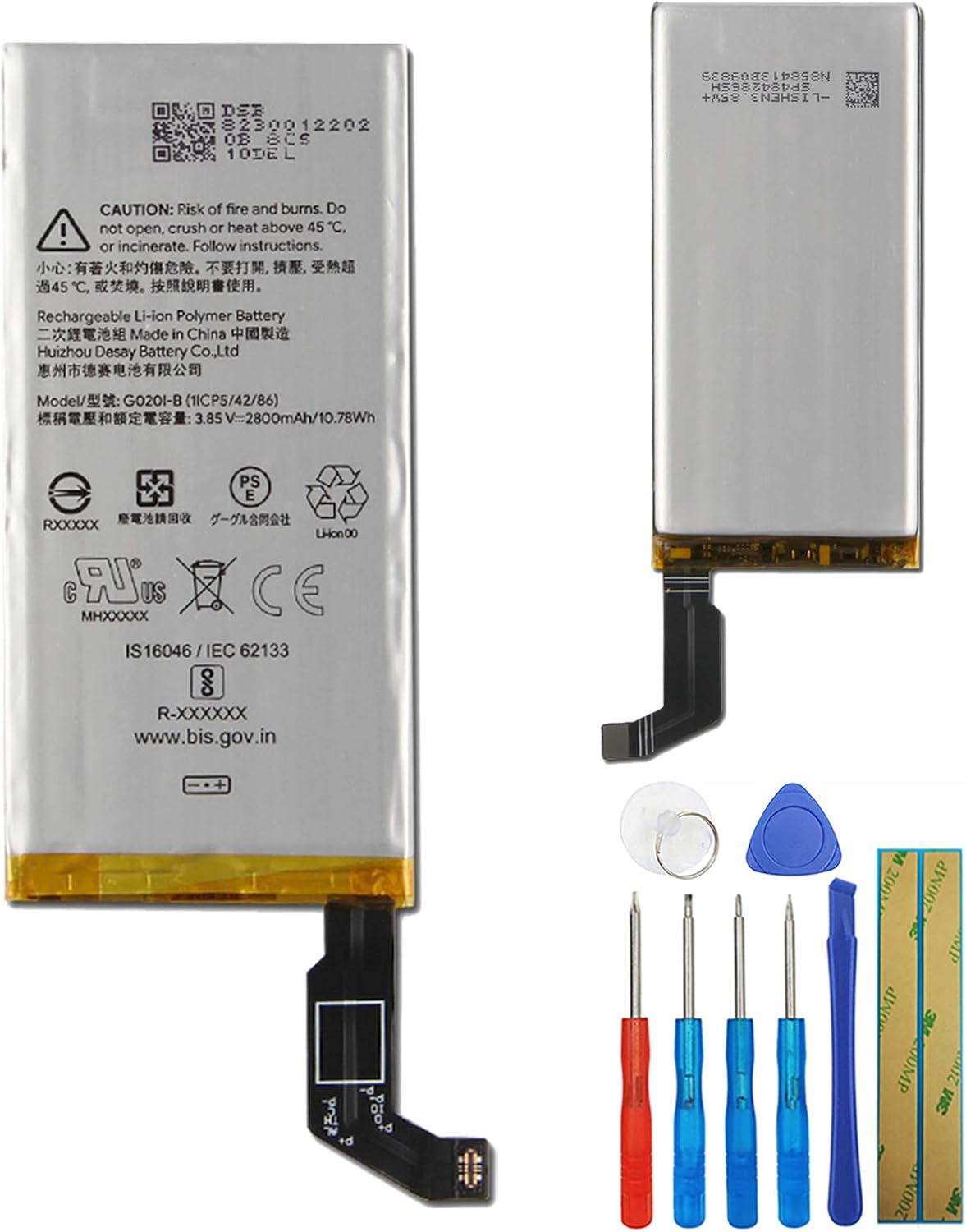 Replacement Battery G020I-B Compatible with Google Pixel 4 Pixel 4 Authentic Battery with Tools