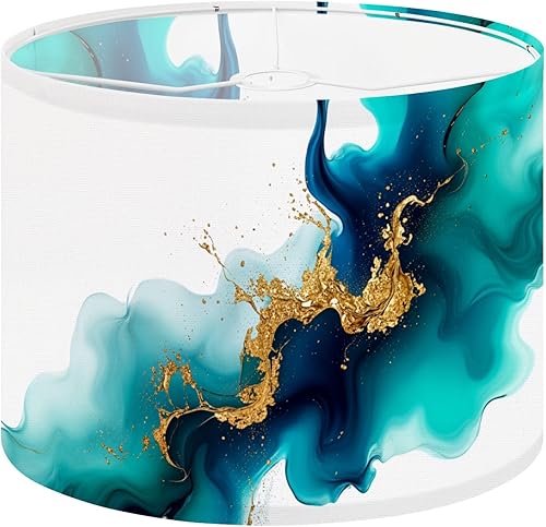 Miniatura 9 de Drum Lamp Shade Floral style 70s groovy daisy flowers Retro floral naive design Style Lampshade for Floor Lamps Table Lamps Pendant Light 13"x10"