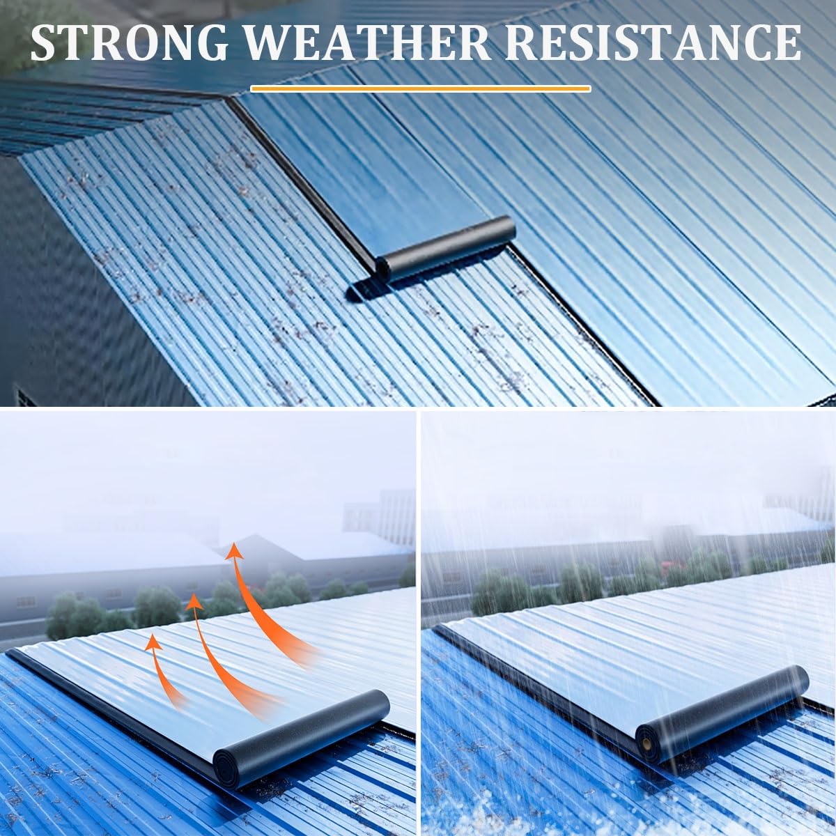 Cinta impermeable para reparación de techo, sellador de butilo para fugas y aislamiento, ideal para canalones, tuberías, conductos y fijaciones al aire libre, 20 cm x 500 cm para reparaciones fiables