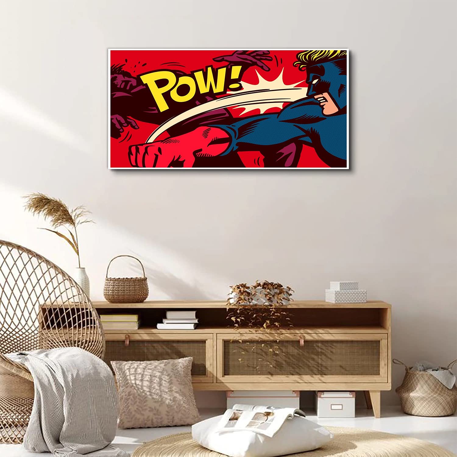 Coloray Image Sur Toile Impression 100x50cm Photo Image D'intérieur Décoration Murale Tableau - Héros des bandes dessinées du méchant