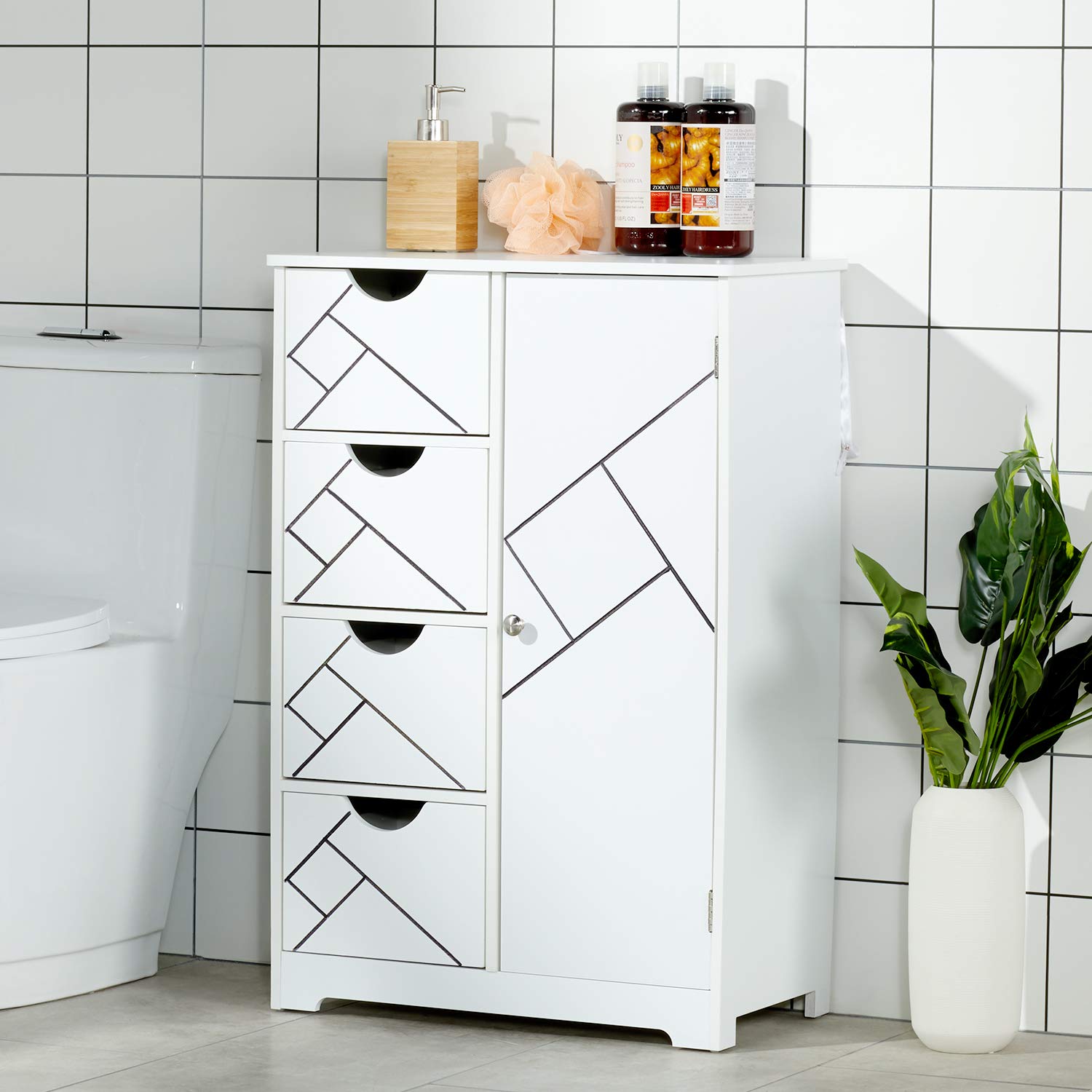 Buy DICTAC Bathroom Floor Bathroom Tall Freestanding