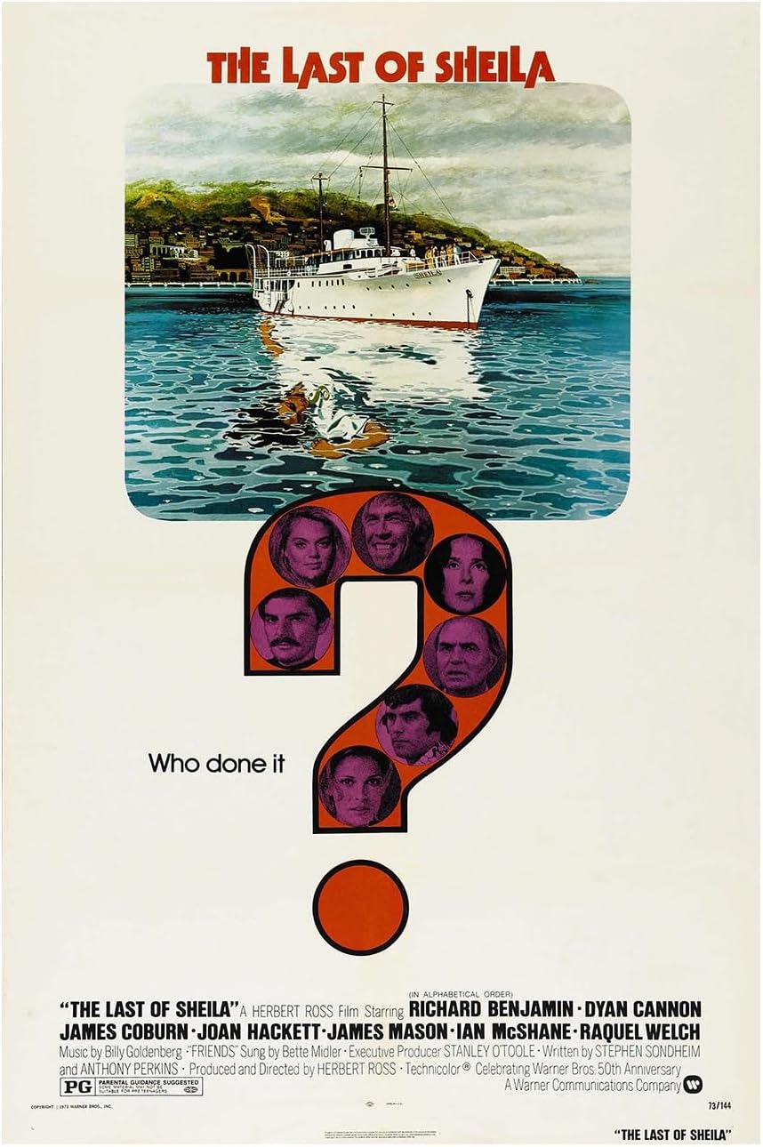 Lost Island Trading Company The Last of Sheila 1973 - Raquel Welch - Classic Movie Poster-11 x 17 Inches