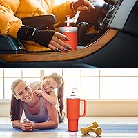 Vista 74 de Silicone Spill Stopper Set Compatible with Stanley Cup 2.0 30oz & 40oz with Straw Cover, Set of 4