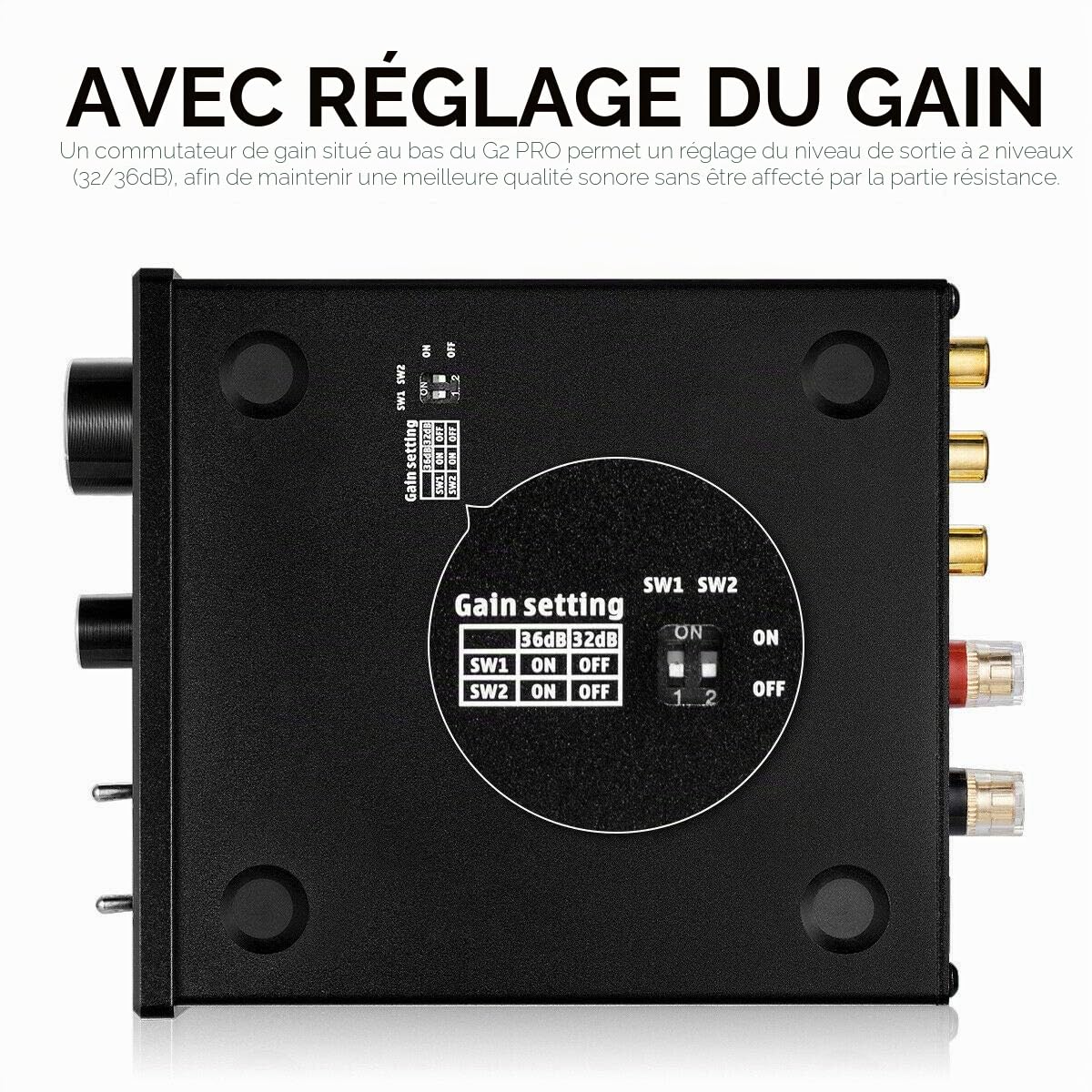 Nobsound G2 PRO 300W Mini HiFi Subwoofer/Amplificateur de puissance Mono Pleine Fréquence Amplificateur de puissance