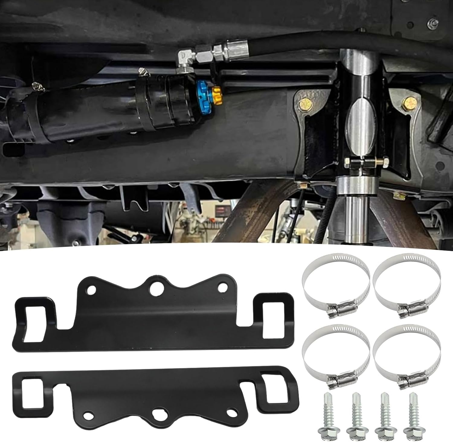 803-02-042 Universal Reservoir Mounting Bracket Kit, Reservoir Shocks Mounting Bracket Kit for 2.0 2.5 Diameter Reservoir Shocks Reservoir Replaces 803-02-042-KIT 803-02-042