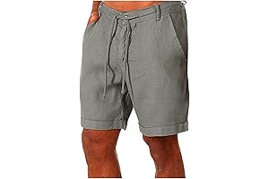 Mens Casual Iron Co Shorts with 5 Inch Inseam