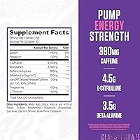 Vista 44 de RYSE Core Series Loaded Pre Bomba, energía, fuerza L-citrulina, beta-alanina, L-teanina, cafeína y Thinkamina 30 porciones (Freedom Rocks)