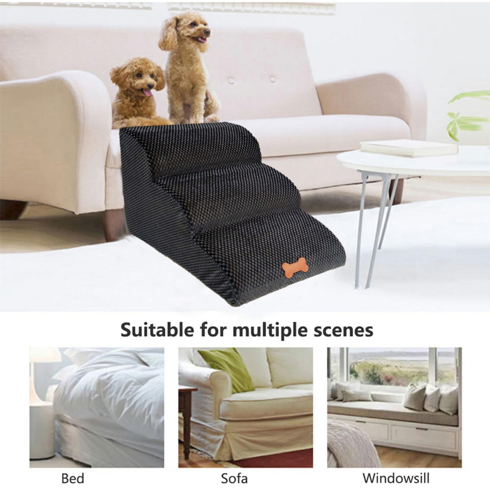 escaleras para Perros-Plataformas escalonadas portátiles, Escalador para
