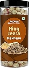Mona Dry Fruits Hing Jeera Flavored Makhana 65g Roasted Fox Nut Snack | Light, Crunchy & Spiced Airtight Jar